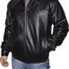 Genuine Leather Bomber Jacket 9023